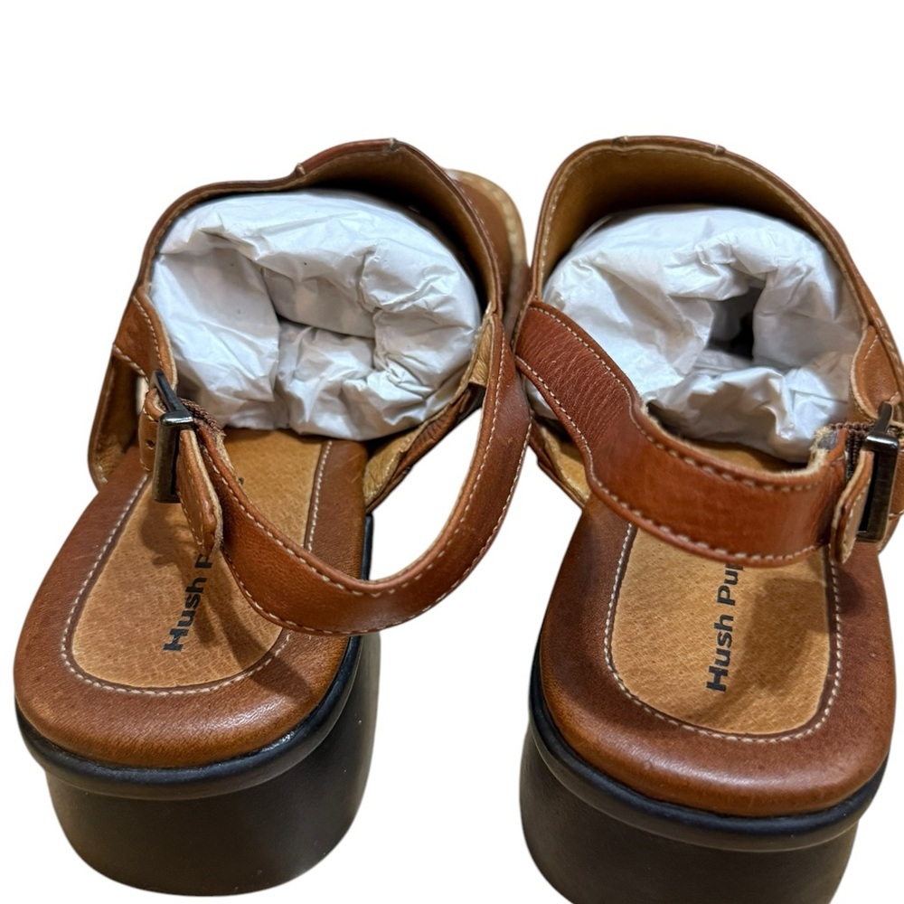 Hush Puppies Brown Leather Sandals - Picture 9 of 13